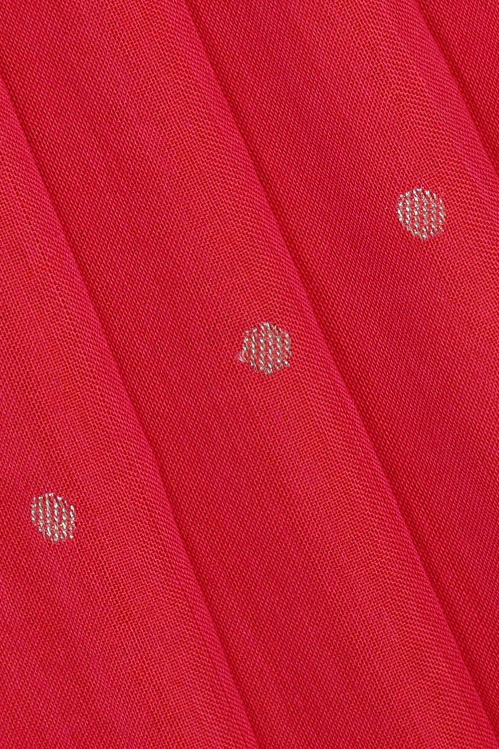 Image of Banarasi Cotton Red Saree